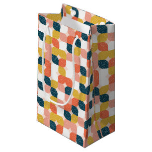 Bauhaus Retro Geometric Pattern Small Gift Bag