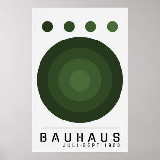Bauhaus Sage Green, Orange, Black Boho Wall Art