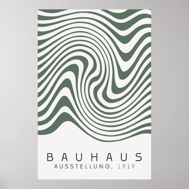 Bauhaus Sage Green Poster (Front)