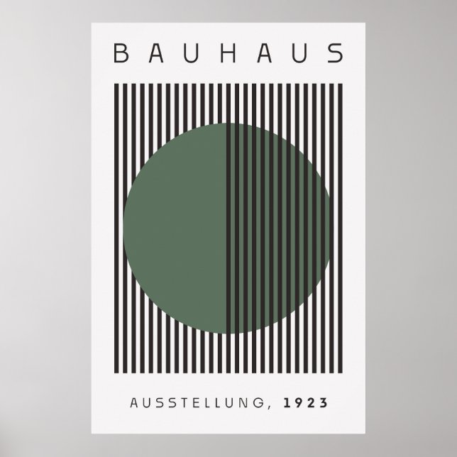 Bauhaus Sage Green Poster (Front)