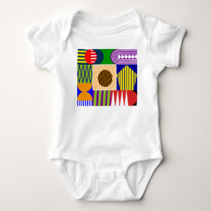 Bauhaus Shape Collage Baby Bodysuit