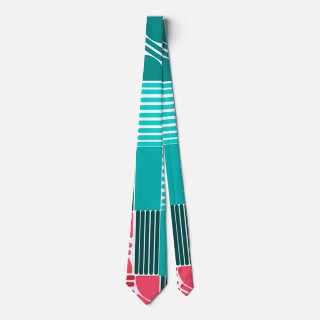 Bauhaus Shapes and Lines 2 Tie (Front)
