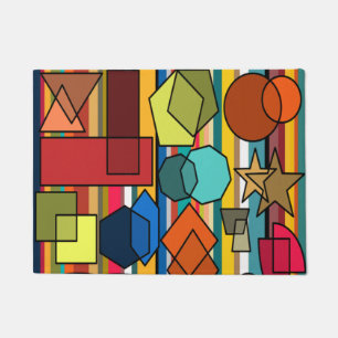 Bauhaus Shapes and Lines Doormat