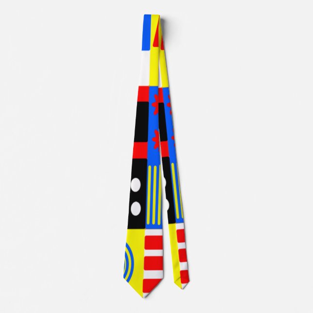 Bauhaus Shapes Tie (Front)