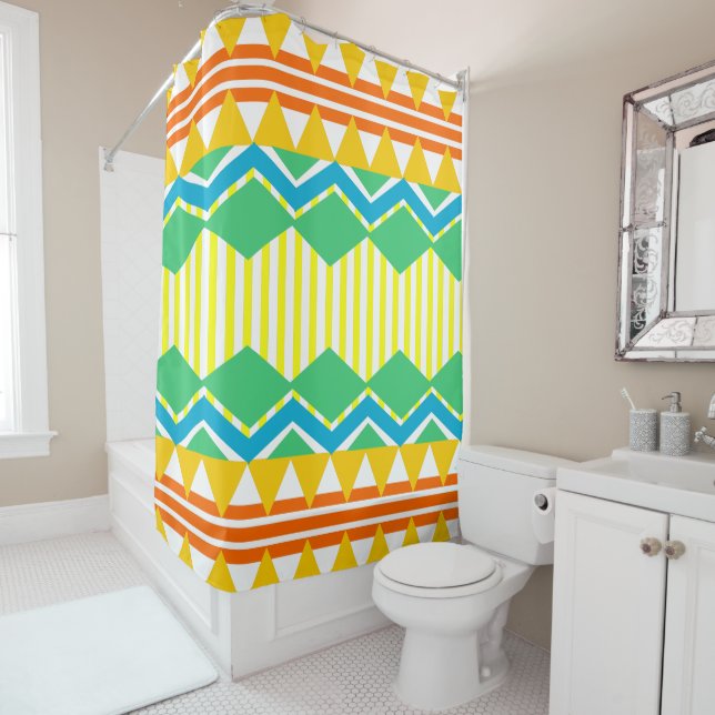 Bauhaus  shower curtain (In Situ)