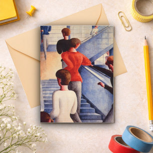 Bauhaus Stairway by Oskar Schlemmer Postcard