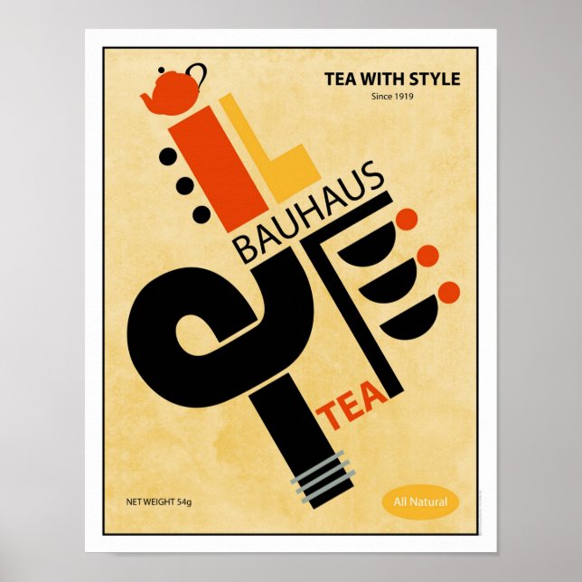 Bauhaus Tea Poster (Front)