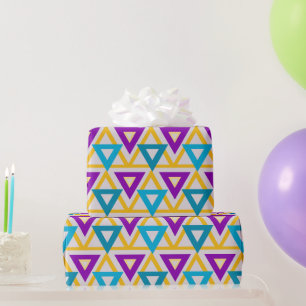 Bauhaus Triangle Mesh Wrapping Paper