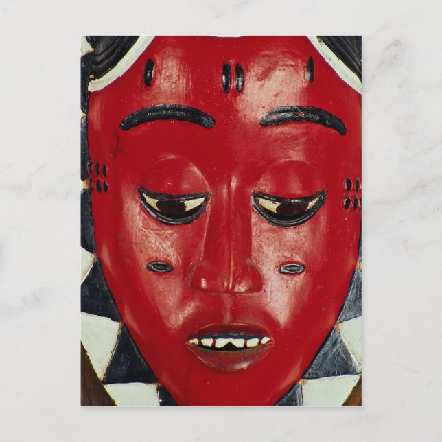 Baule mask, Ivory Coast Postcard (Front)