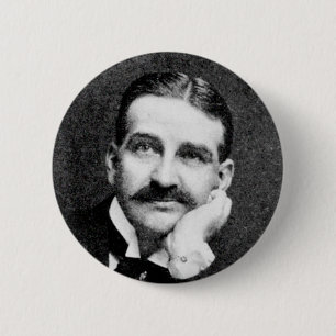 Baum ~ Frank Lyman Writer Wizard of Oz 6 Cm Round Badge