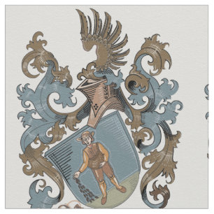 Baumann Family Crest Patterned Fabric