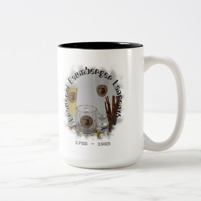 Baumberger Langenthal brewery Two-Tone Coffee Mug (Right)