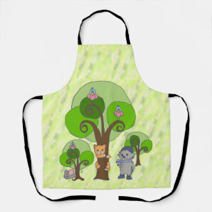 Bäume und Tiere Apron