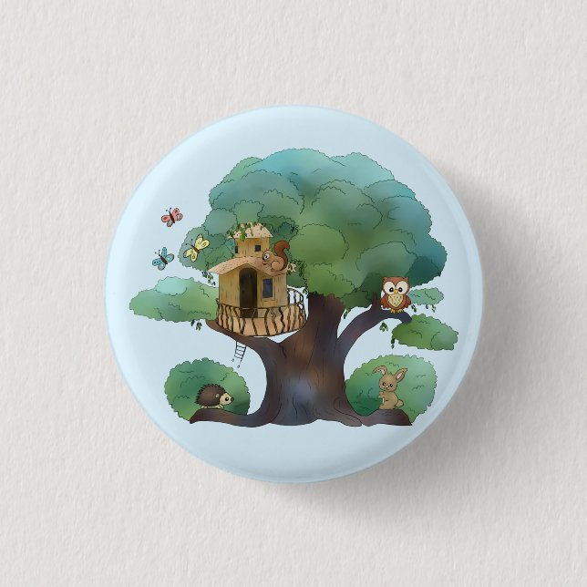 Baumhaus 3 Cm Round Badge (Front)