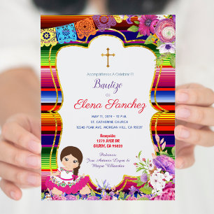 Bautizo Baptism Spanish Language Invitation