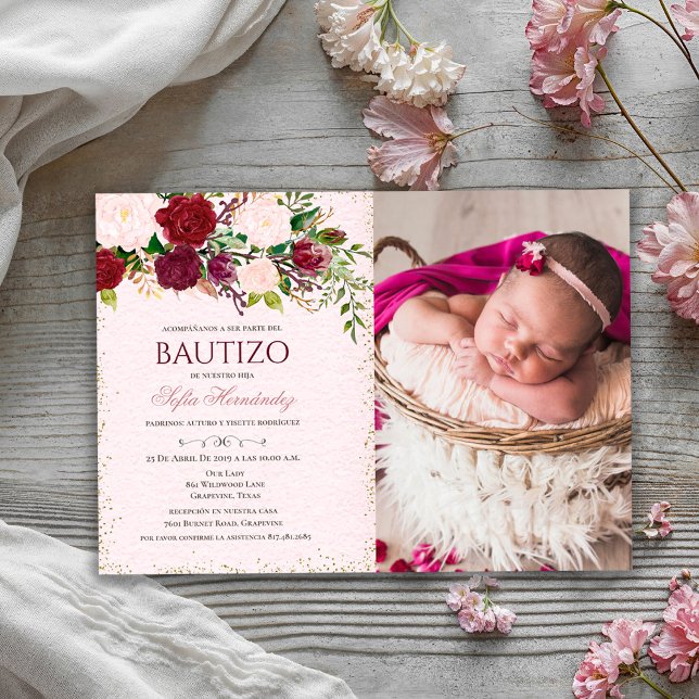 Bautizo Niña Invitacione De bautizo Niña Baptism Invitation (Creator Uploaded)