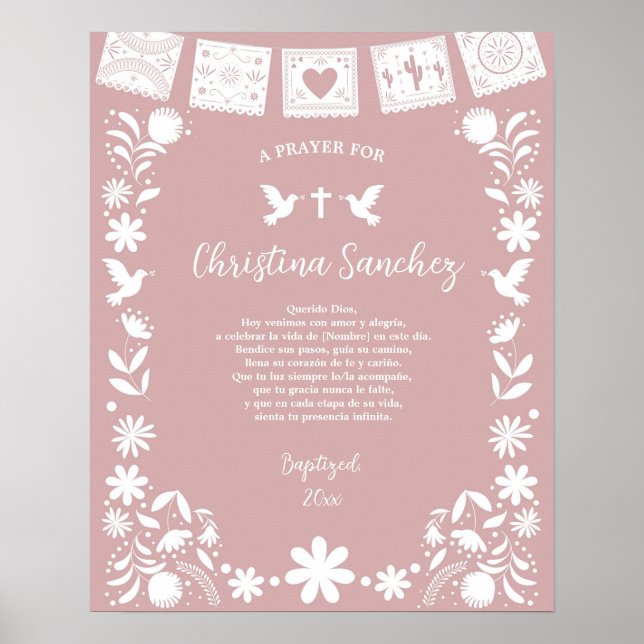 BAUTIZO Pink Cielito Lindo ( Poster (Front)