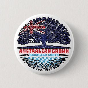 Bavaria Bavarian Australian Australia Tree Roots 6 Cm Round Badge