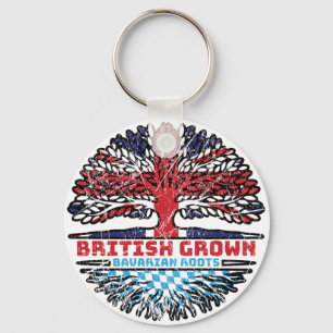 Bavaria Bavarian Uk United Kingdom British Tree Key Ring