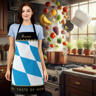 Bavaria Chefs Apron, Bavarian Flag Apron
