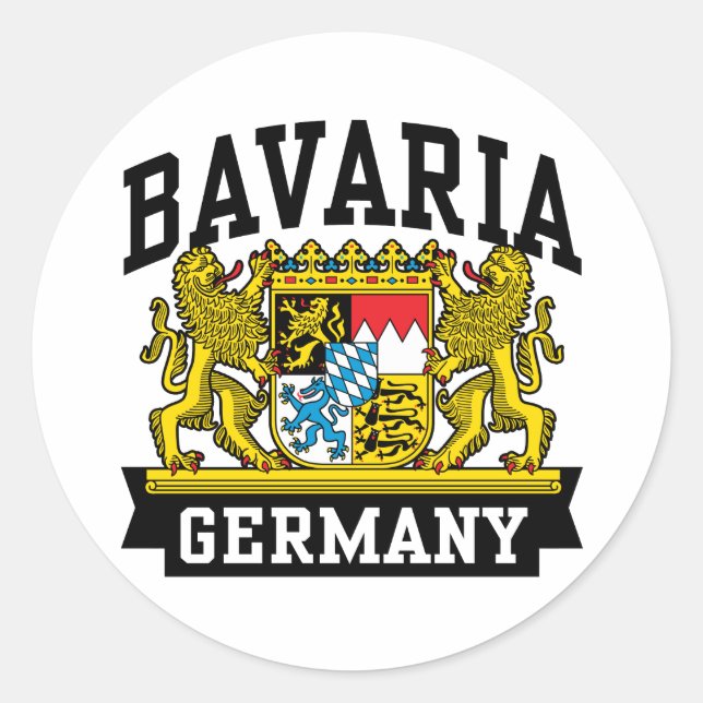 Bavaria Classic Round Sticker (Front)