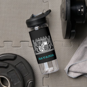 Bavaria Fitness & Bavarian coat of arms / flag Water Bottle