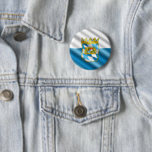 Bavaria flag 6 cm round badge