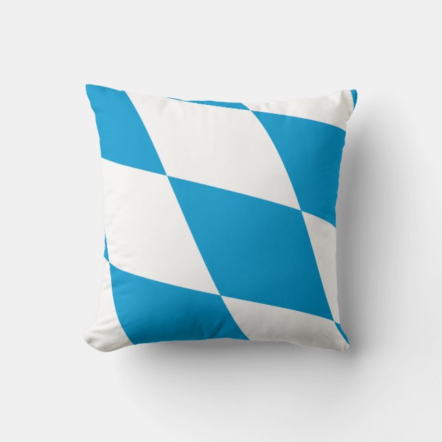 Bavaria Flag, American MoJo Pillow (Front)