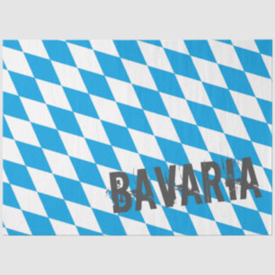 Bavaria Germany Diamond Flag Design Tissue Paper