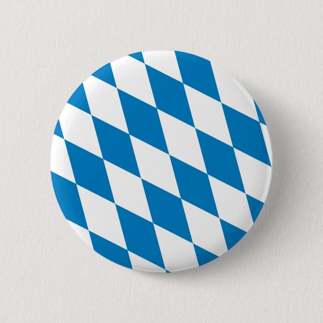 bavaria germany land flag 6 cm round badge (Front)
