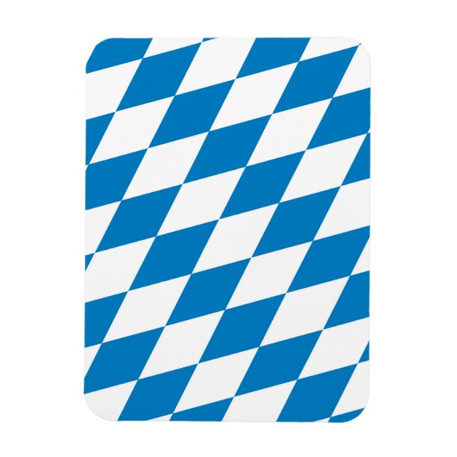 bavaria germany land flag magnet (Vertical)