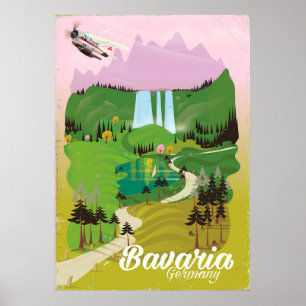 Bavaria Germany landscape travel print