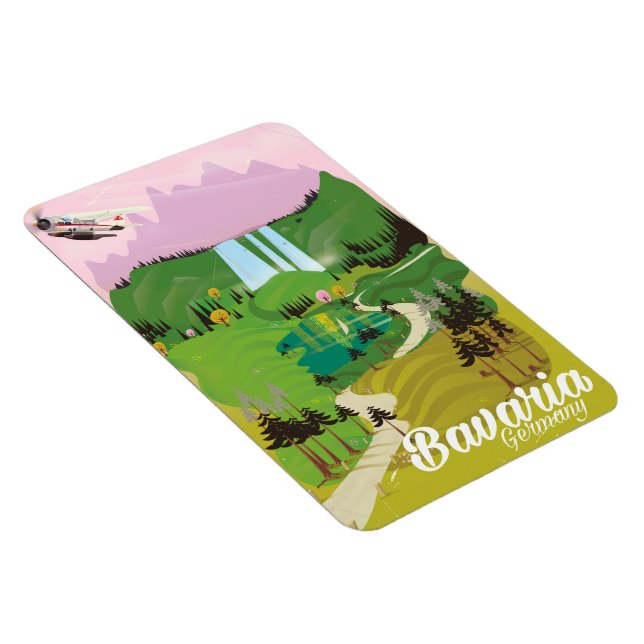 Bavaria Germany landscape travel print Magnet (Right Side)