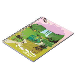Bavaria Germany landscape travel print Notebook