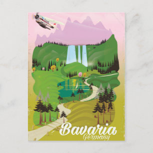 Bavaria Germany landscape travel print Postcard