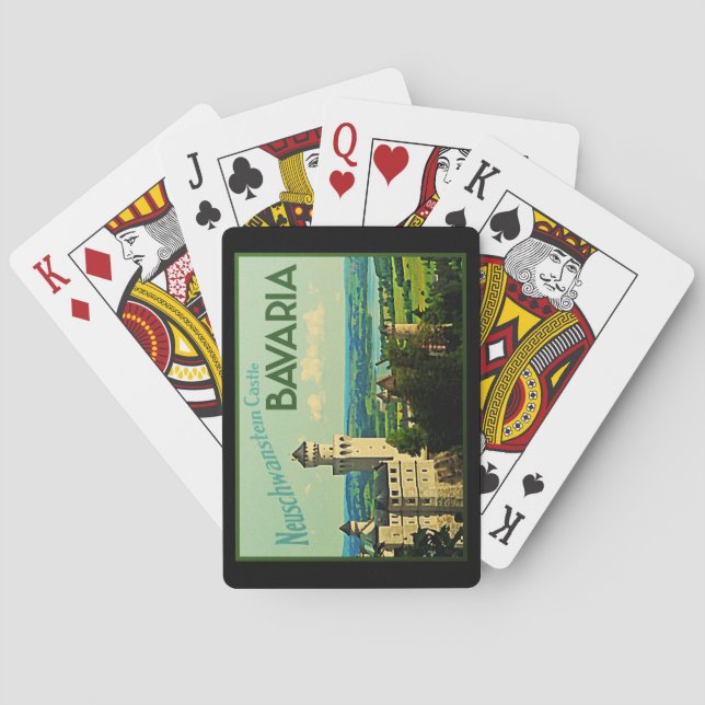 Bavaria Germany Neuschwanstein Castle Playing Cards (Back)