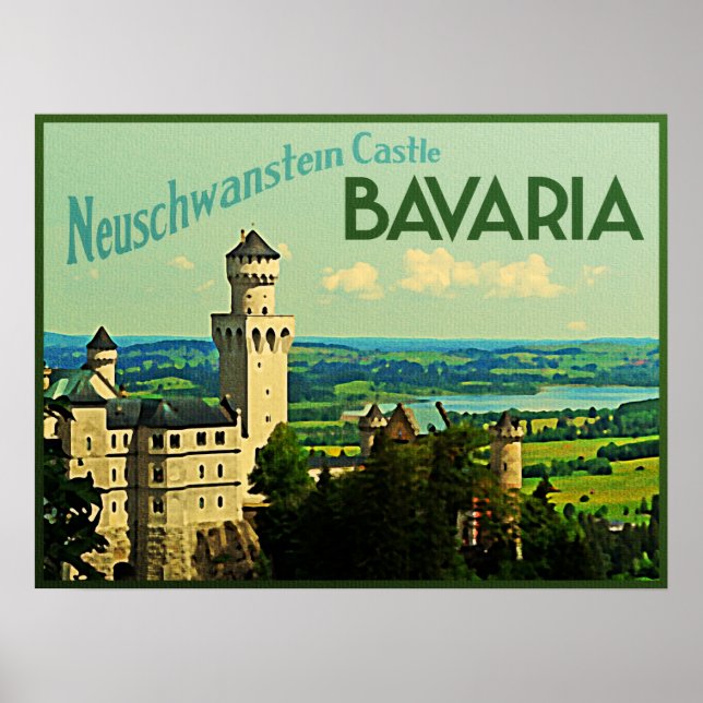 Bavaria Germany Neuschwanstein Castle Poster (Front)