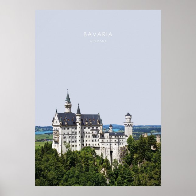Bavaria, Germany Travel Artwork. Poster (Front)