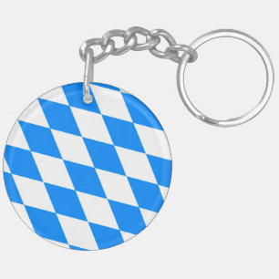 Bavaria lozenges flag key ring