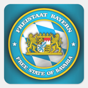 Bavaria Medallion Square Sticker