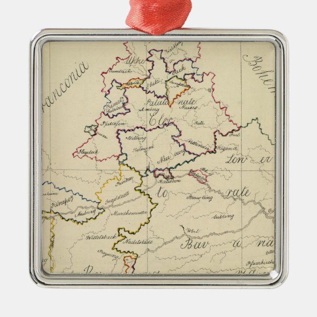 Bavaria Metal Tree Decoration (Front)