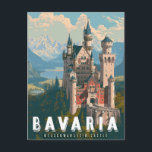 Bavaria: Neuschwanstein Castle  Postcard<br><div class="desc">Journey to a Bavarian fairytale with this captivating postcard of Neuschwanstein Castle. This postcard showcases the magnificent castle perched atop a rugged mountain peak, a symbol of romance and grandeur. This postcard is perfect for sending greetings from your European adventure or adding a touch of fairytale magic to your home...</div>