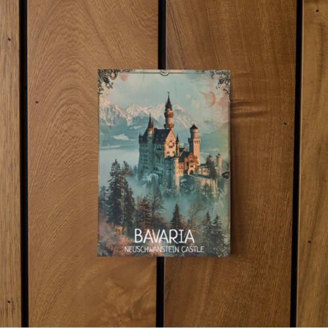 Bavaria Neuschwanstein Castle Vintage  Postcard (bavaria neuschwanstein castle postcard)