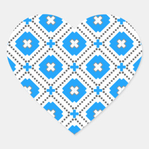 Bavaria Pattern Heart Sticker