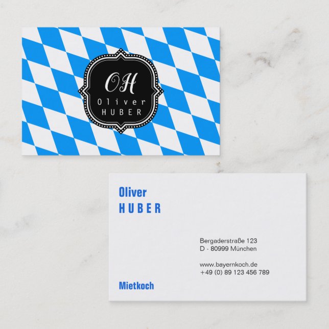 Bavaria Professional: german size Business Card (Front/Back)