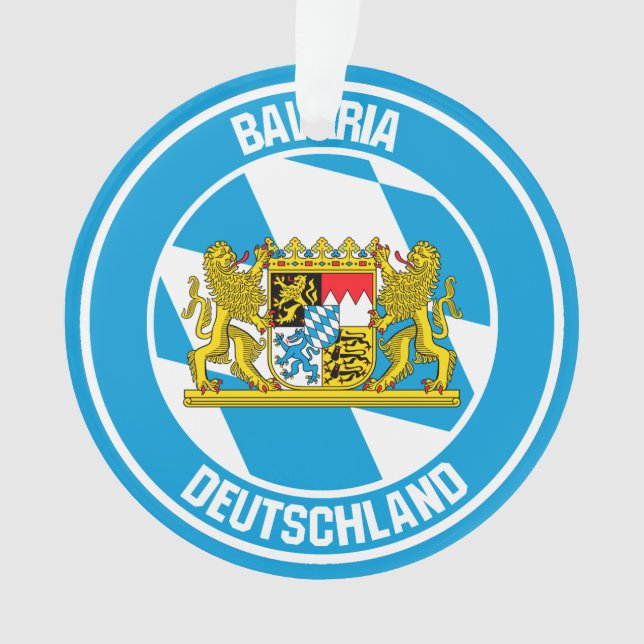 Bavaria Round Emblem Ornament (Front)