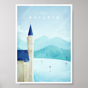 Bavaria Vintage Travel Poster