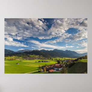 Bavarian Alpine Landscape Poster