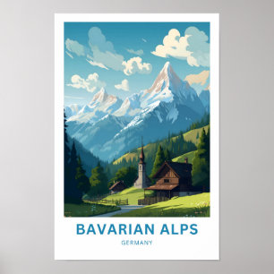 Bavarian Alps Germany Travel Print