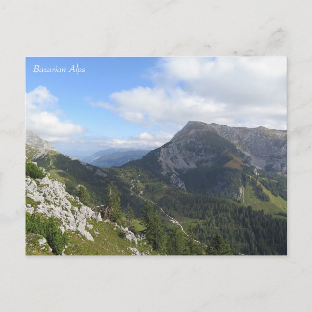 Bavarian Alps Postcard (Front)